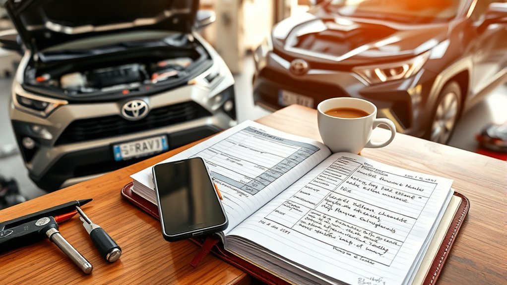 maintain toyota rav4 records