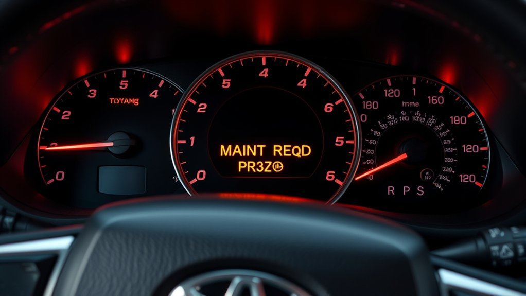 maintenance reminder for camry