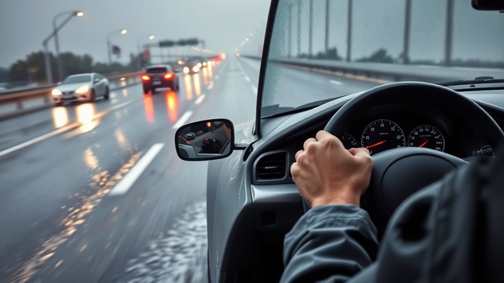 manual control prevents hydroplaning