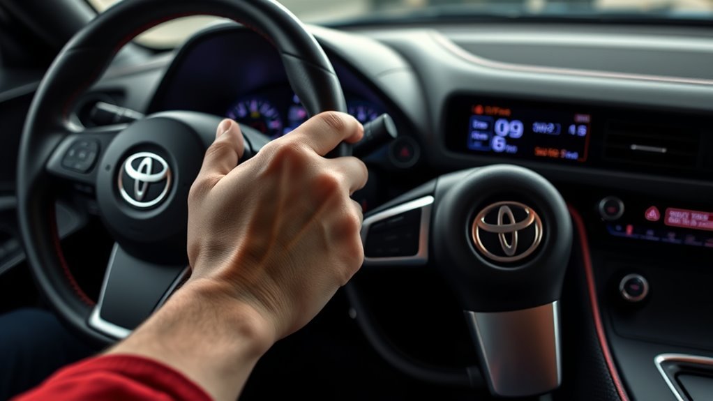 manual control with paddles