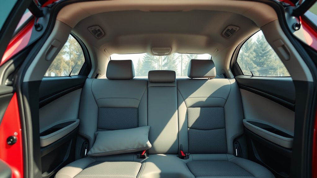 maximize rear seat comfort