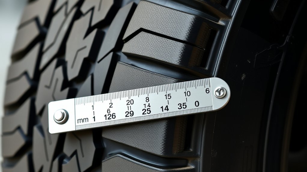 measure tread depth regularly