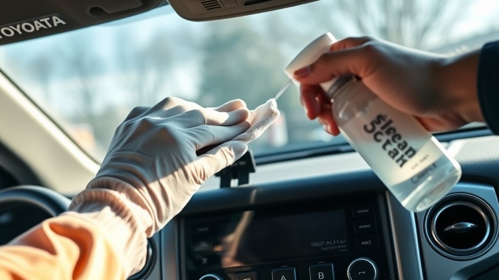 microfiber cloth distilled water