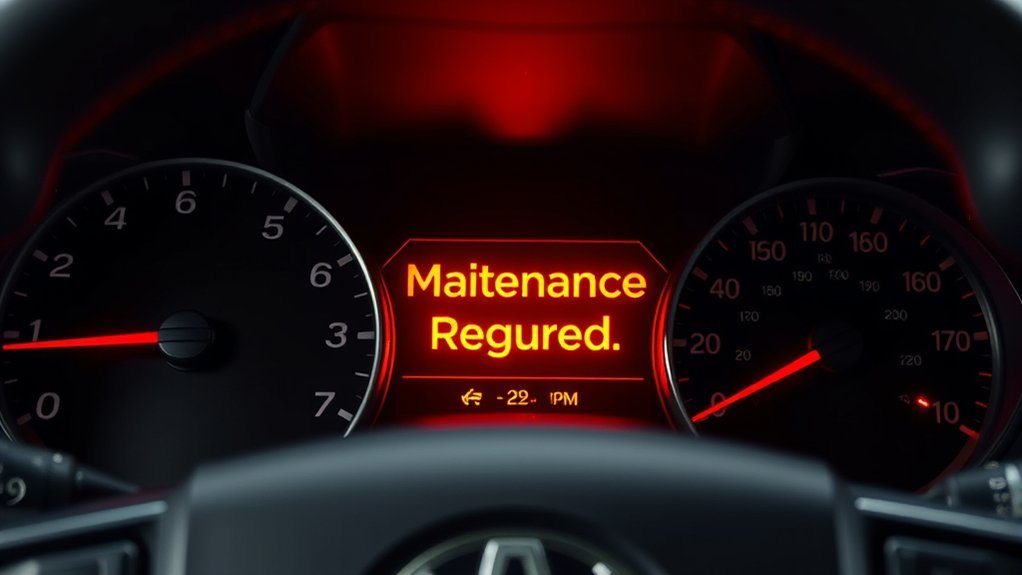 monitor maintenance light promptly