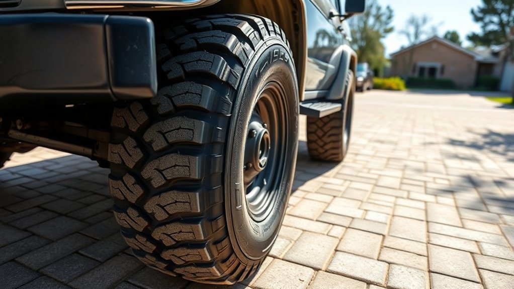 Uneven tire wear from skipped rotations on an SUV