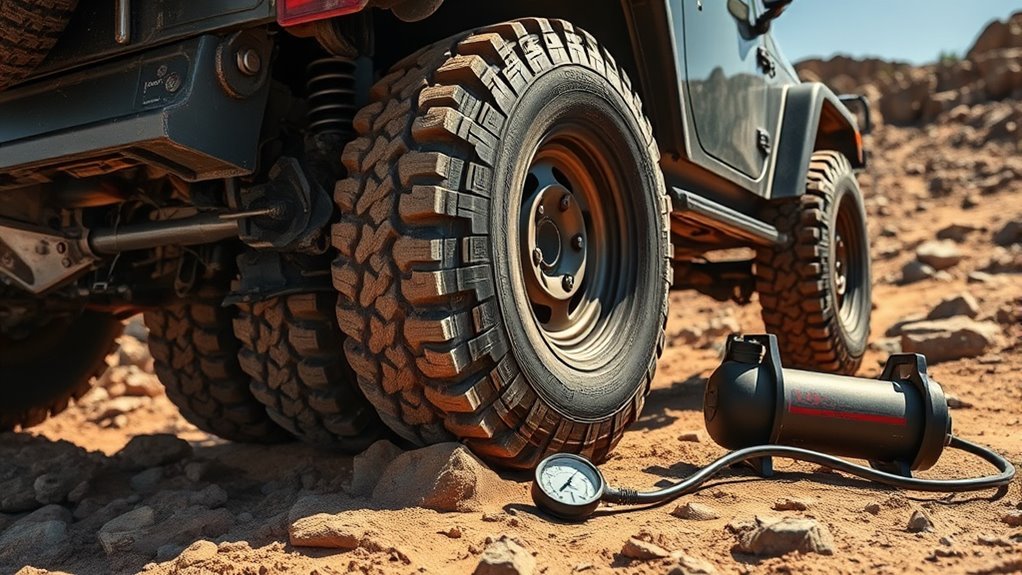 off road tire pressure adjustment