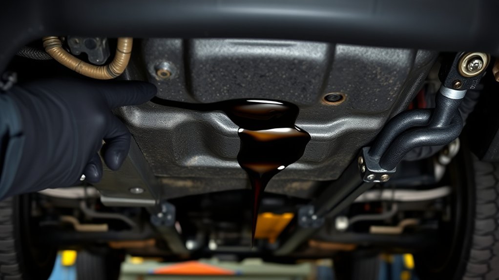 oil leak warning signs