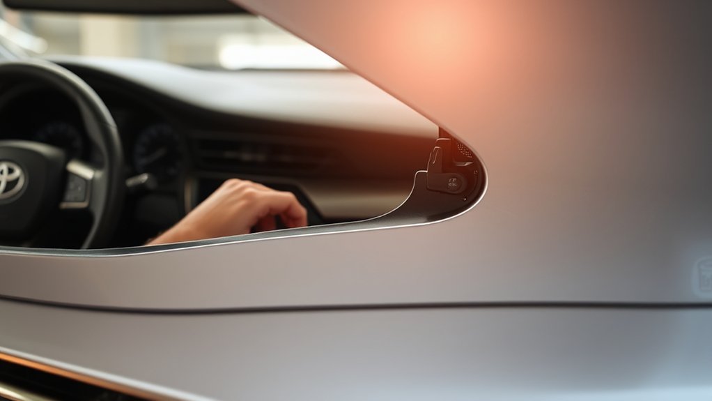 open toyota camry hood