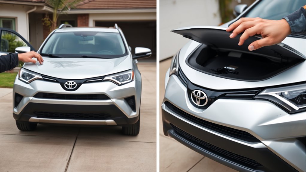 open toyota rav4 hood