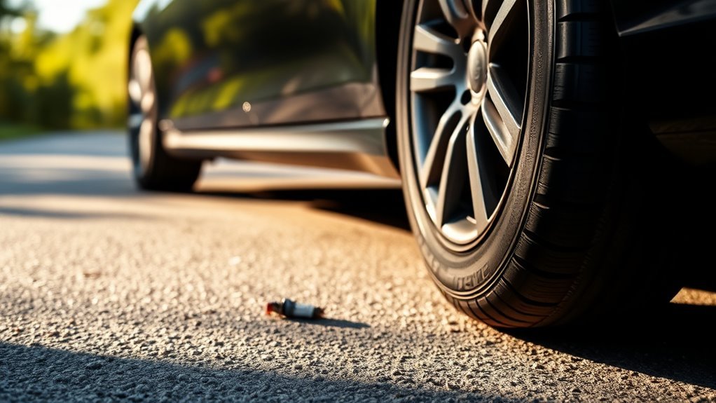 overinflated tire warning signs