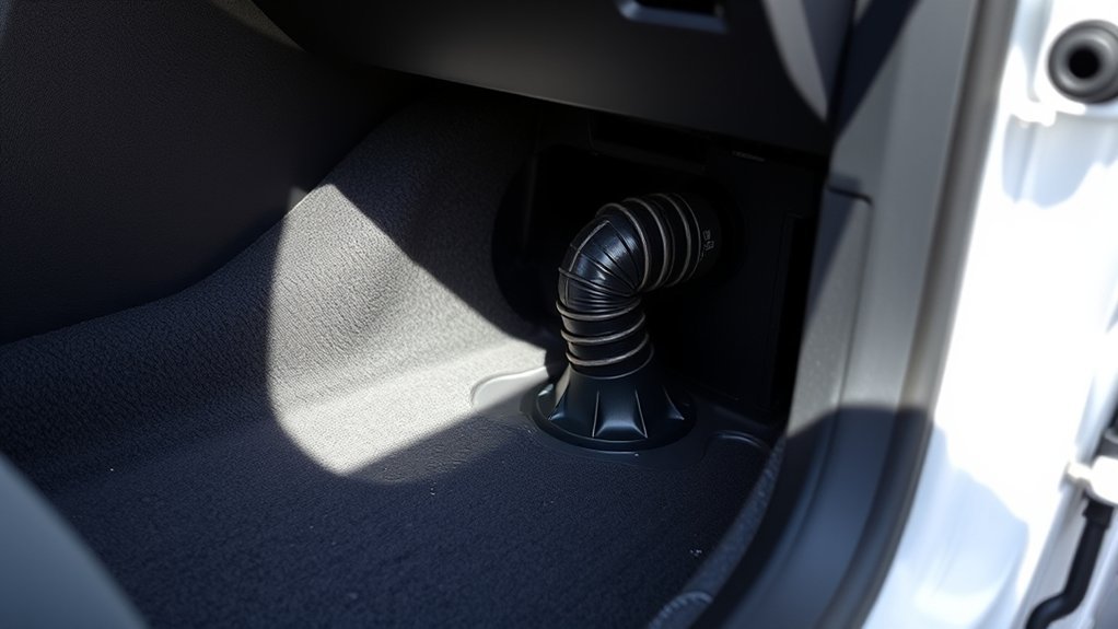 passenger footwell water leak