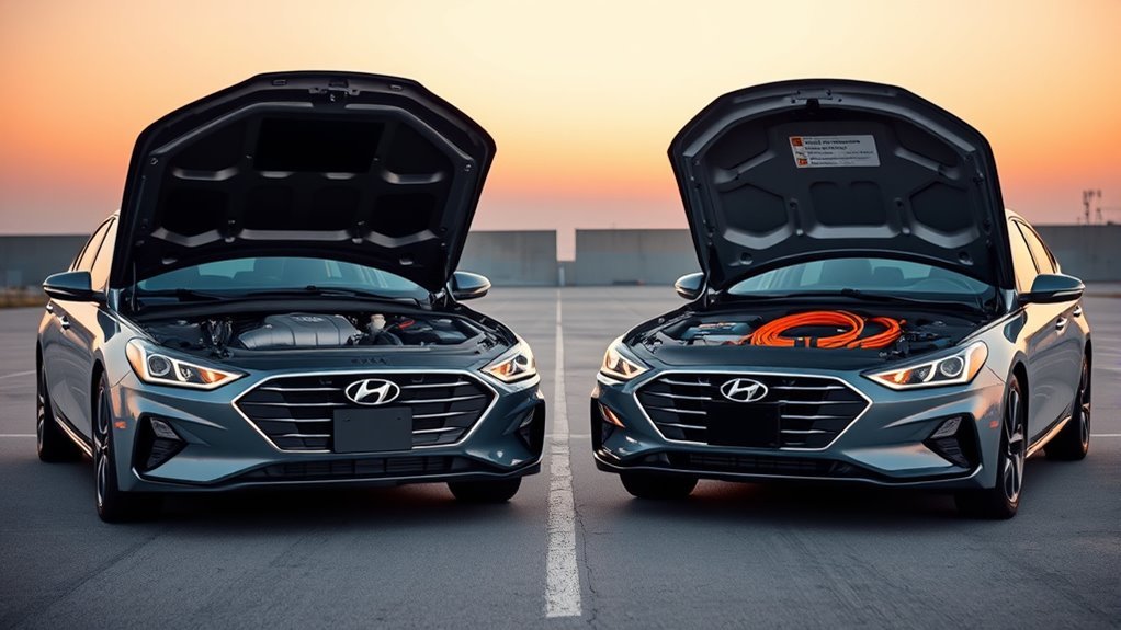 2024 Hyundai Sonata gas model versus Sonata Hybrid performance and efficiency comparison