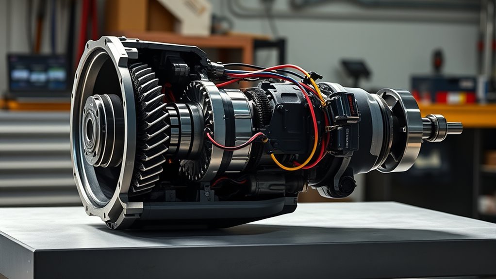 power split gear efficiency control