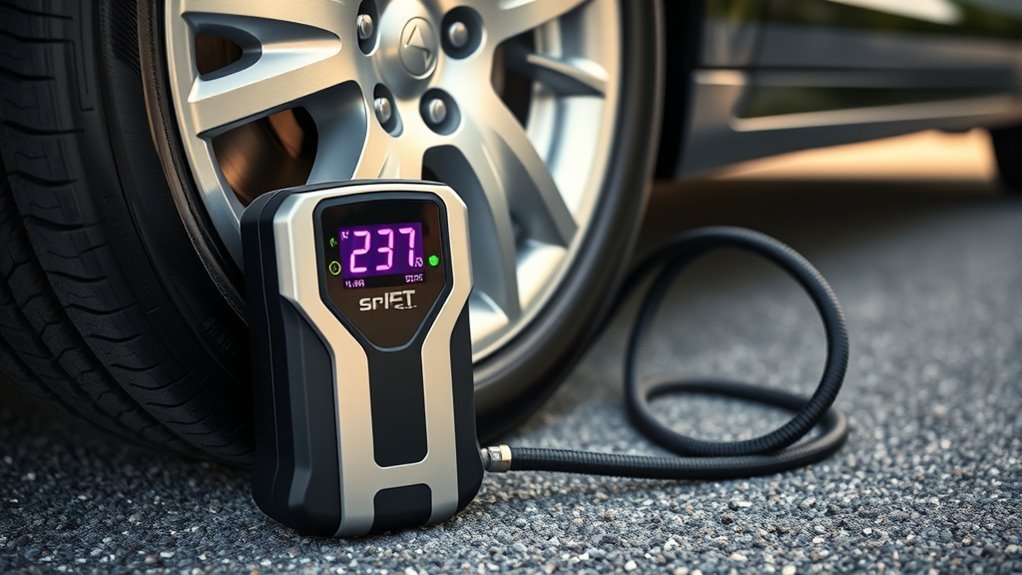 pre set tire inflation device