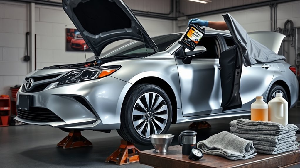 prepare toyota camry storage