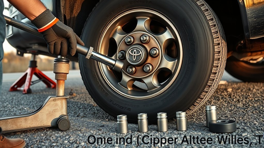 prepare wheel for removal