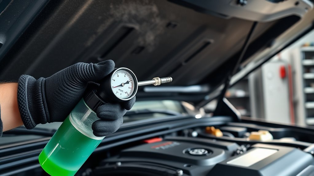 pressure testing for leaks