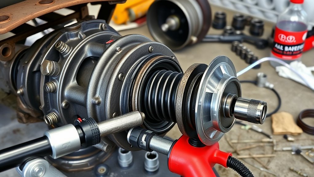 proper axle reassembly procedures