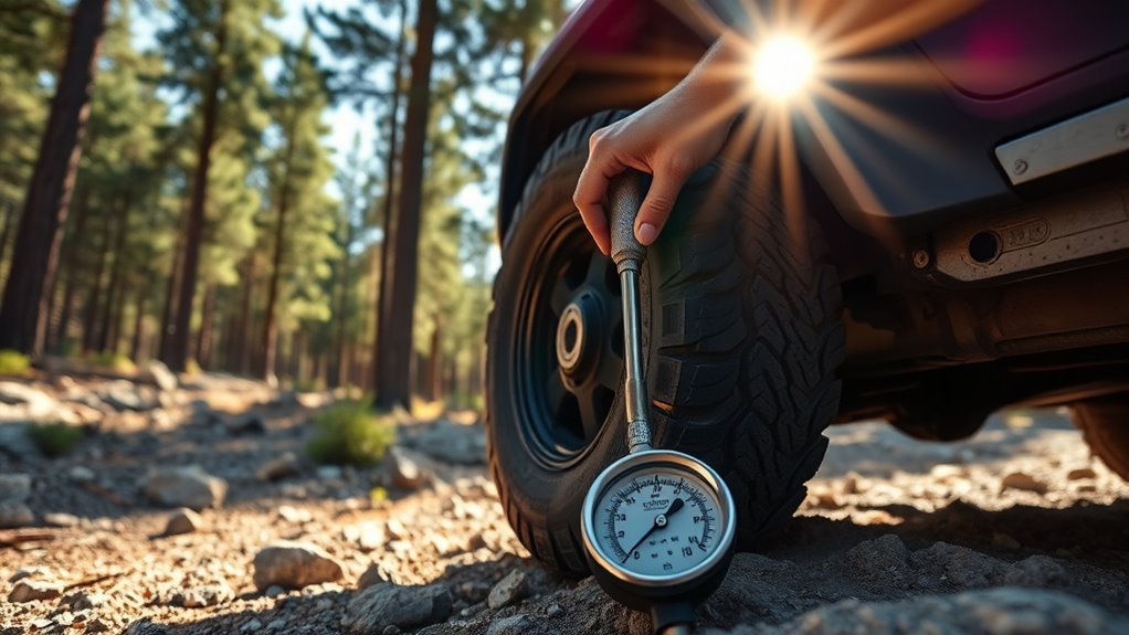 properly air down tires