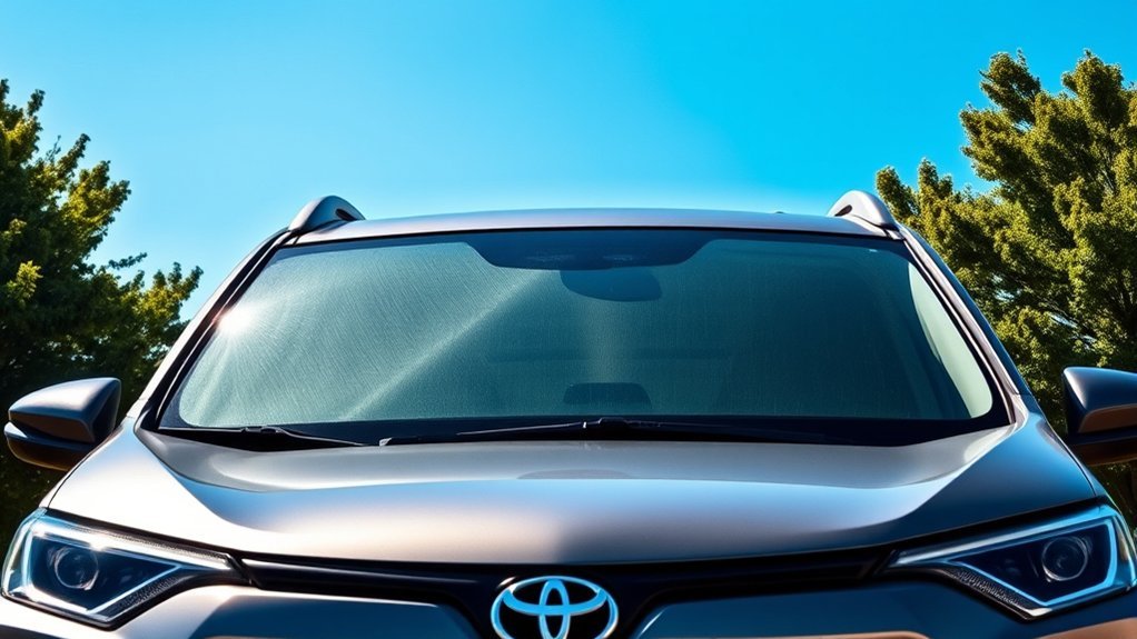 protect interior with sunshades