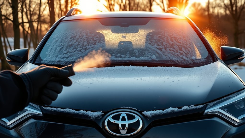 quickly defrost rav4 windshield