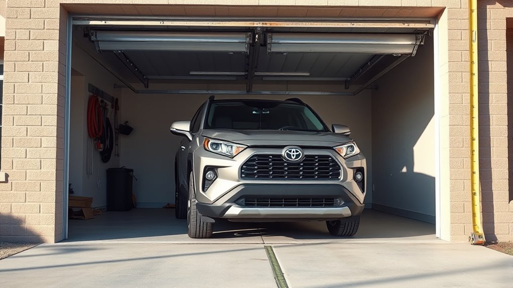 rav4 garage fit guidelines
