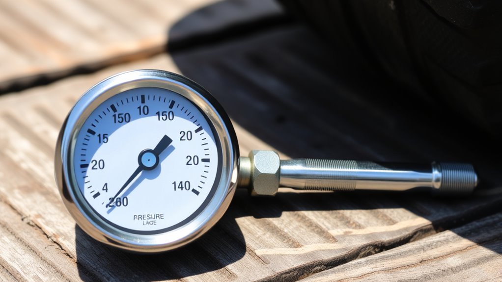 reading analog tire gauges