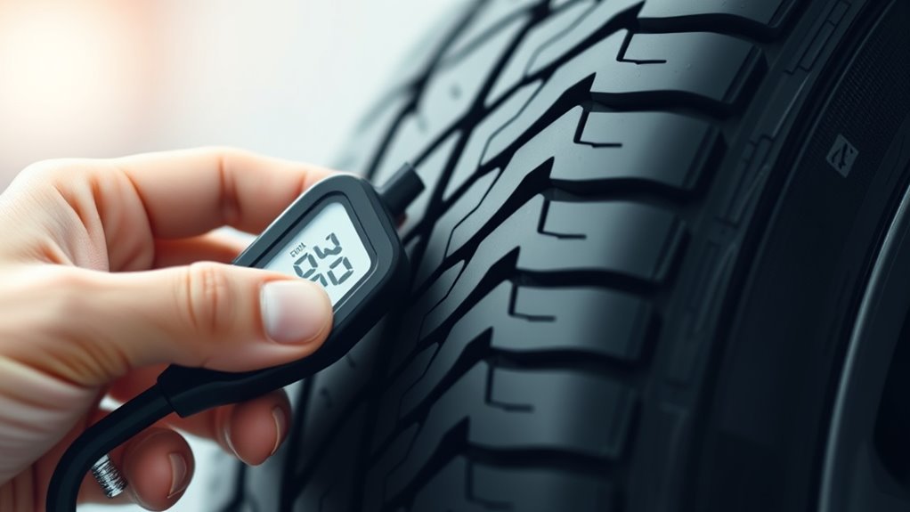 reading digital tire gauges