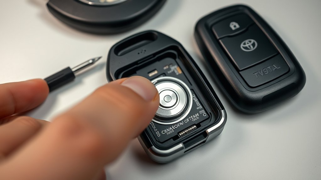 reassemble fob with battery