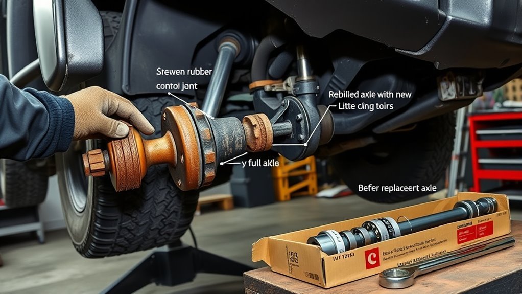 rebuild or replace cv axle