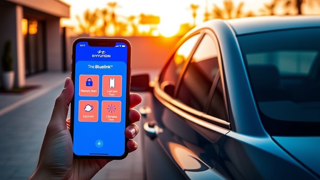 Using the MyHyundai with Bluelink app for remote vehicle management