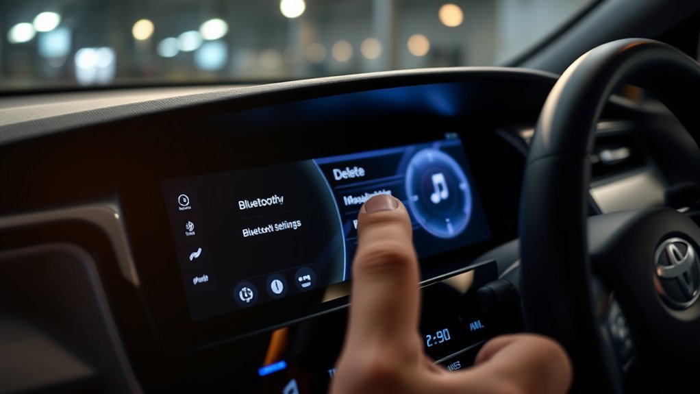 remove bluetooth device camry