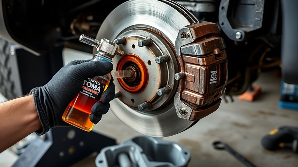 remove caliper and drain