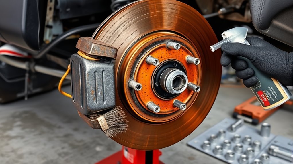 remove wheel inspect rotor