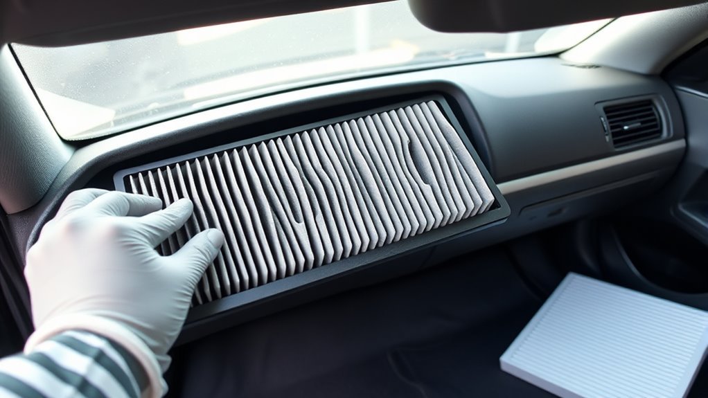 Replacing the cabin air filter behind a Hyundai Sonata glove box