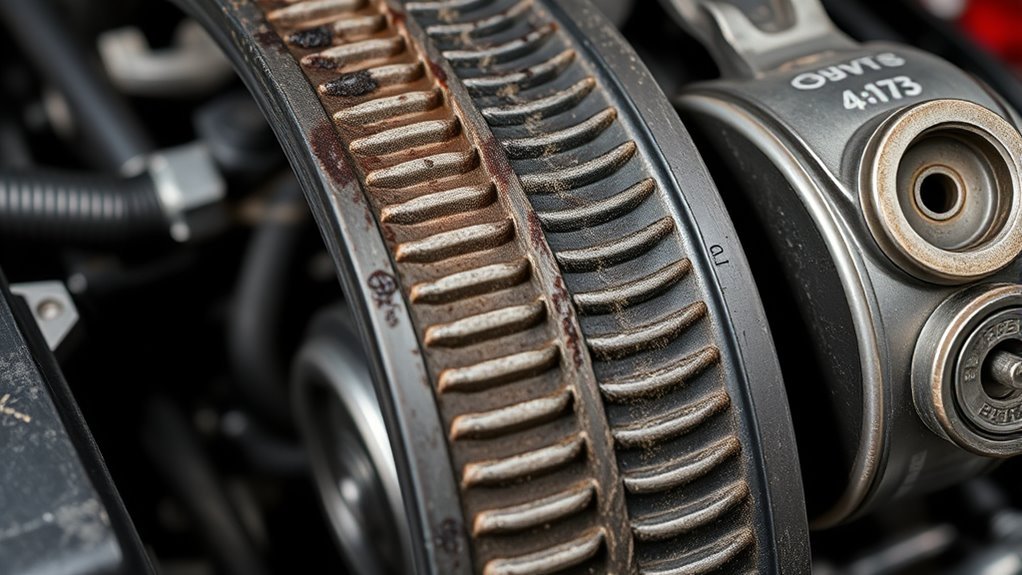 replace contaminated serpentine belt