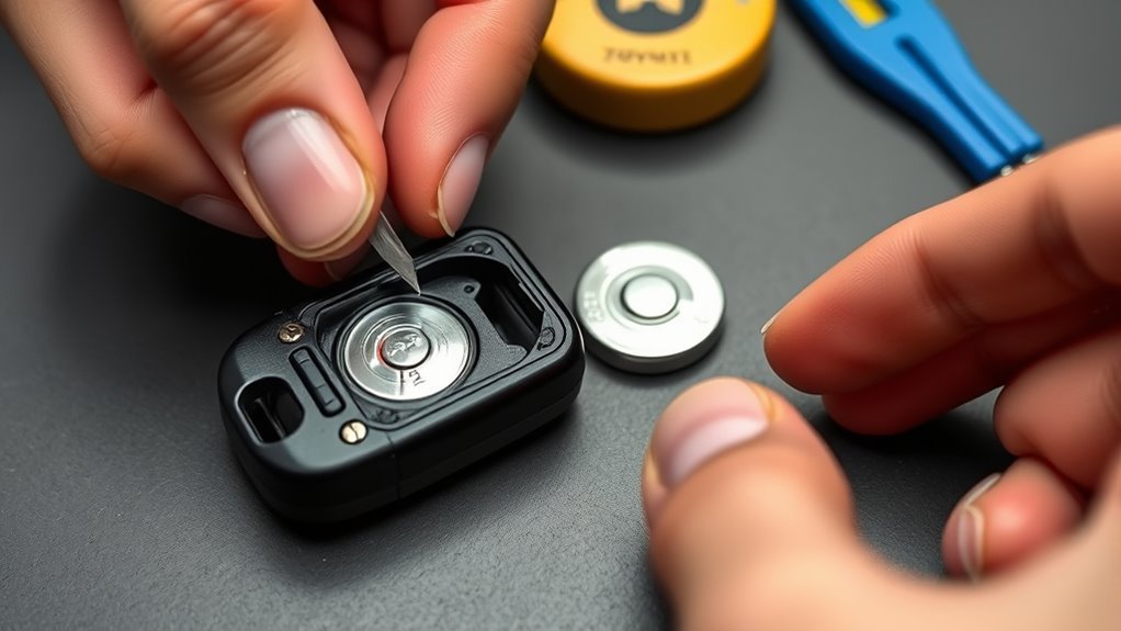 replace cr2032 battery correctly