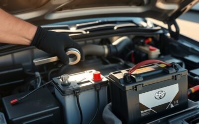 replace tacoma battery safely
