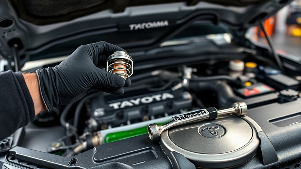 replace toyota tacoma thermostat
