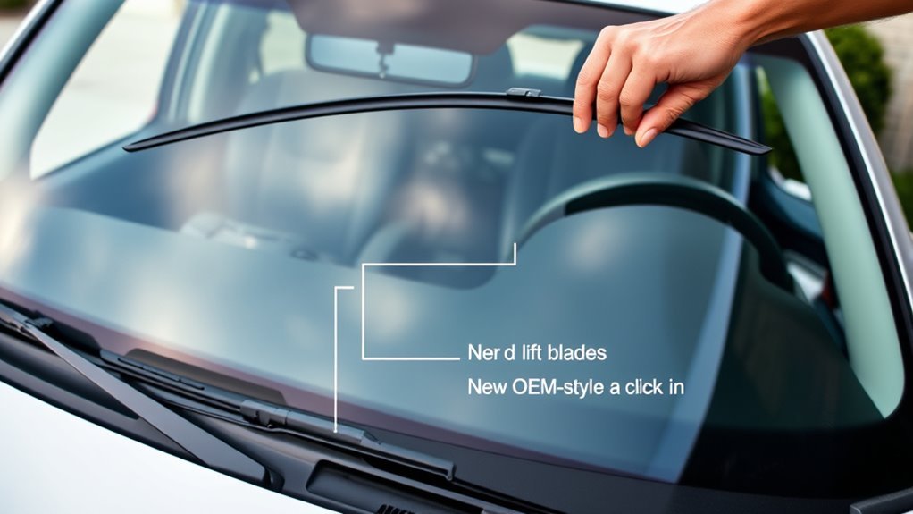 replace wiper blades properly