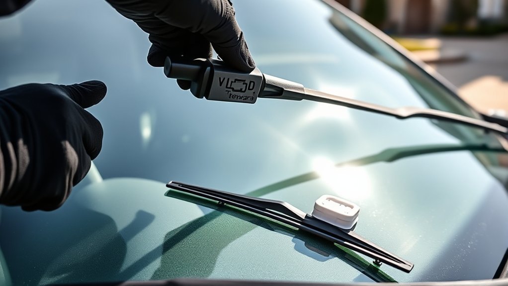 replace wiper blades securely