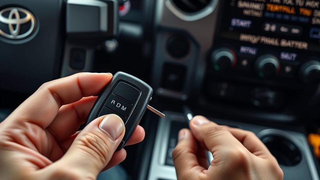 reprogram tundra key fob