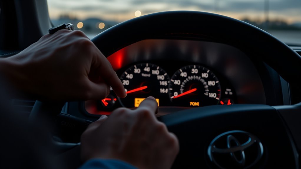 Land Cruiser maintenance required light reset procedure