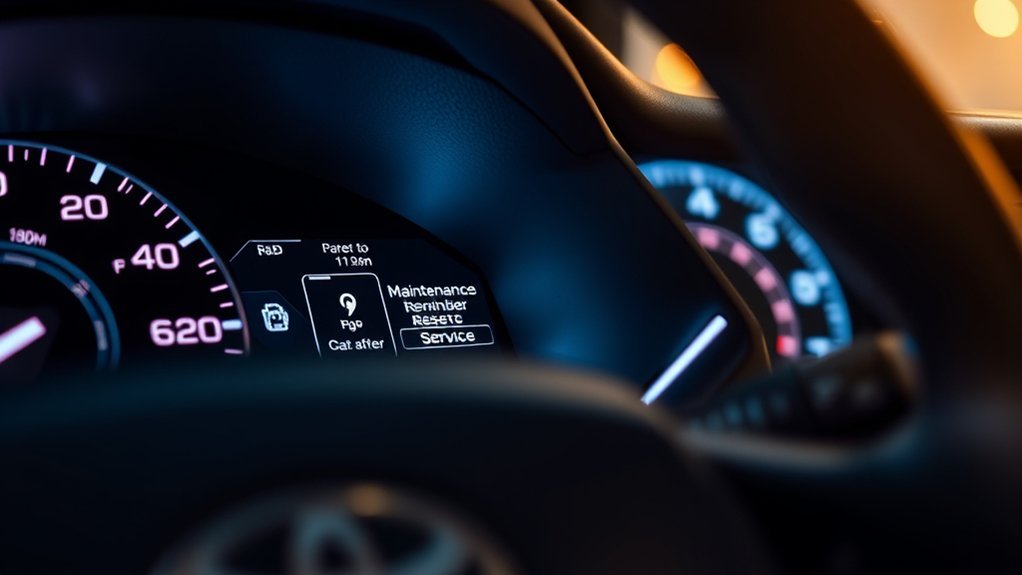 reset toyota camry maintenance light