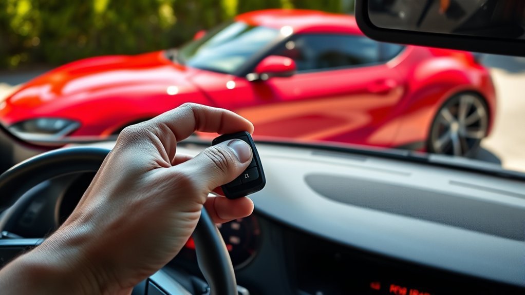 Toyota Supra emergency key detection at steering column