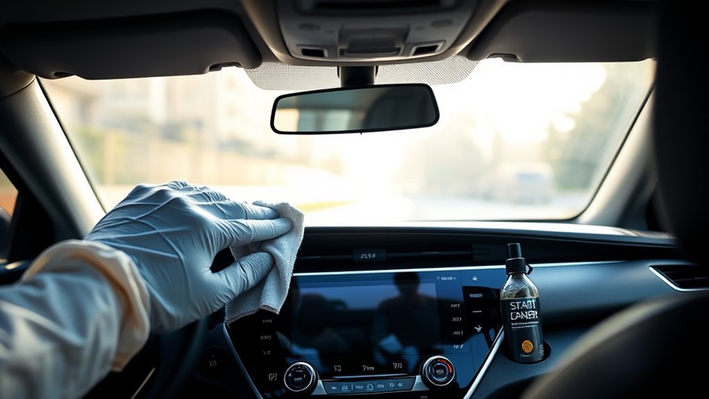 safely clean camry touchscreen