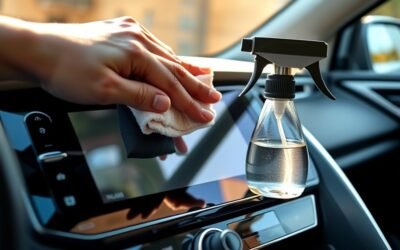 safely clean rav4 touchscreen