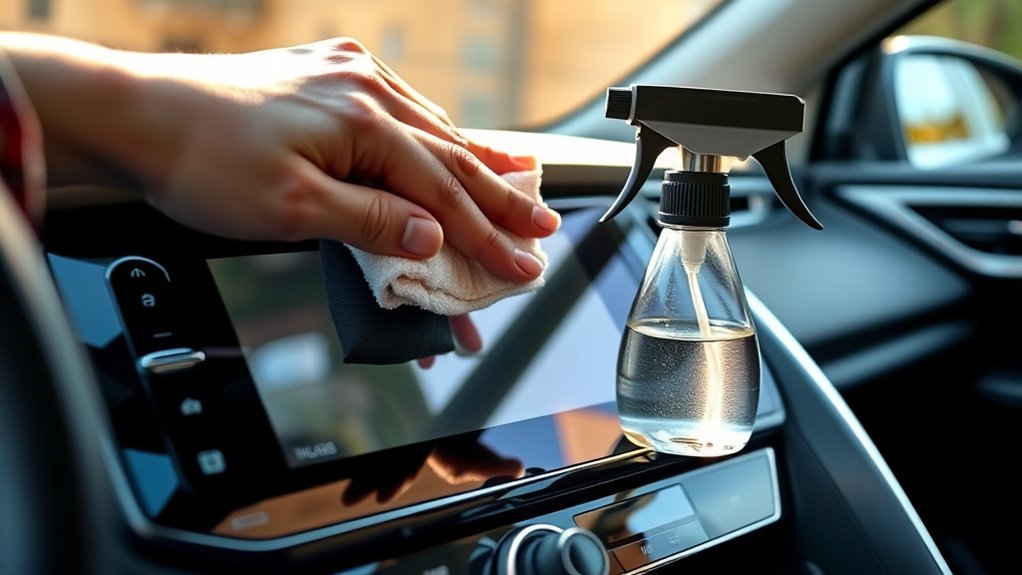 safely clean rav4 touchscreen