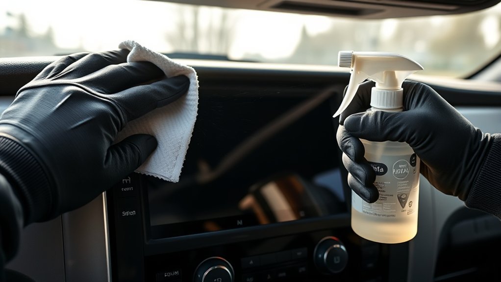 safely clean tundra touchscreen