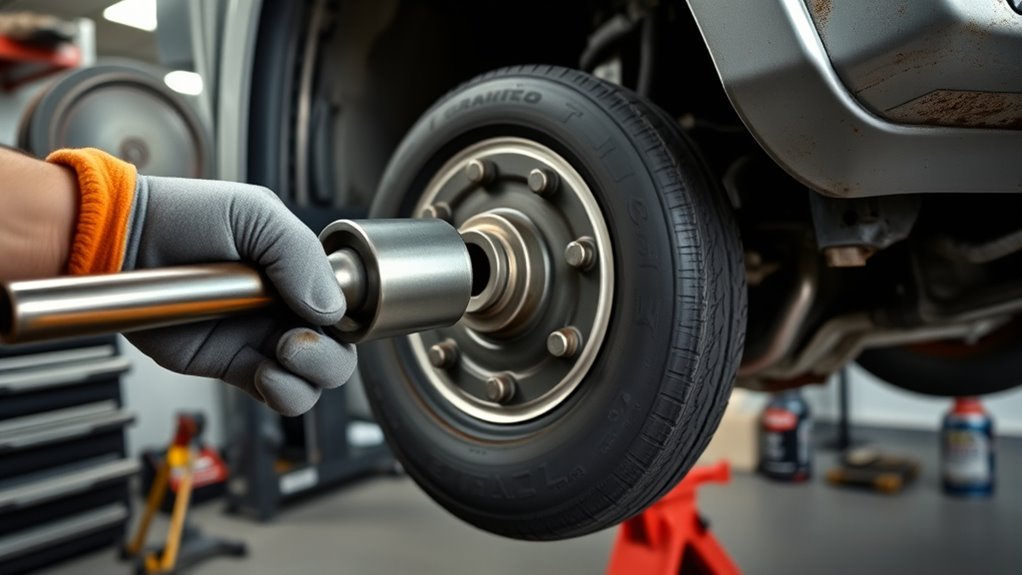safely remove stuck lug nuts